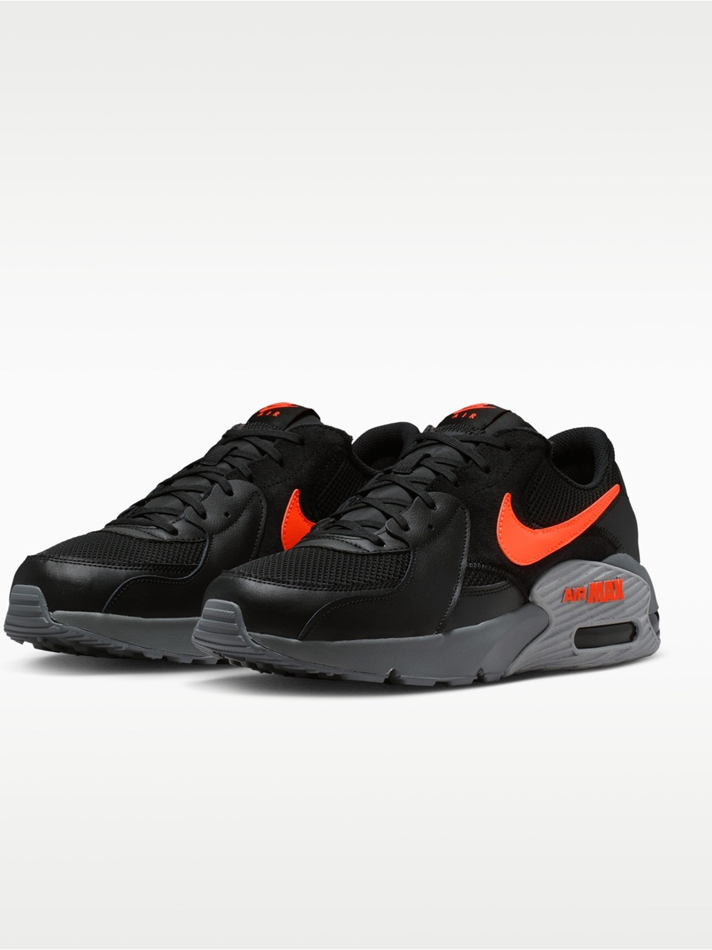 NEVER WORN Mens Nike Air Max Excee Black Smoke Grey Hyper Crimson